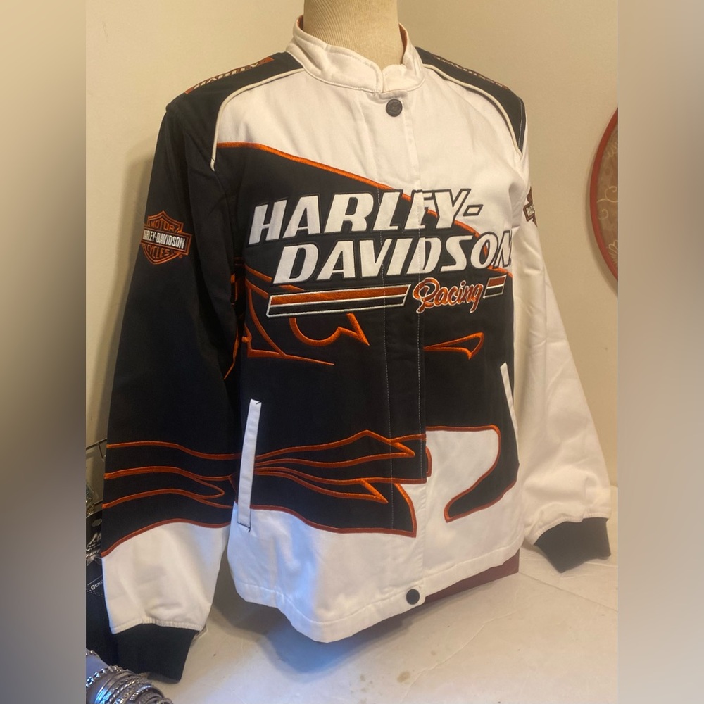 Harley Davidson Ladies 1W Racing Edition Screaming Eagle Jacket RARE RARE RARE! - Picture 4 of 14